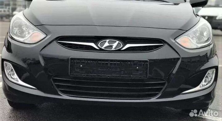 Бампер передний hyundai solaris 1 в цвет 2010-2014