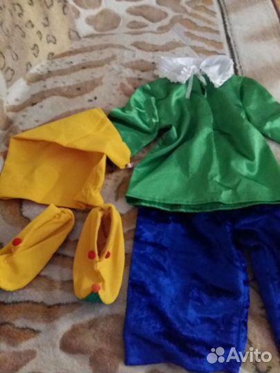 Костюм гномика и буратино на 4-6 лет