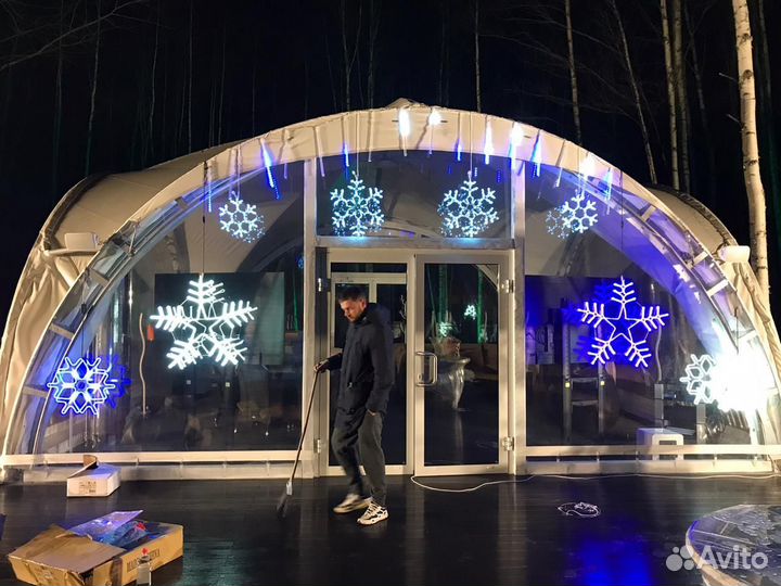 Гирлянда уличная Бахрома 3 метра 100 Led