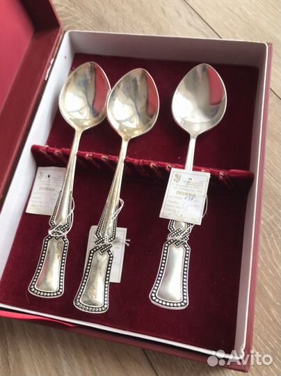Ложка серебрянная новая
