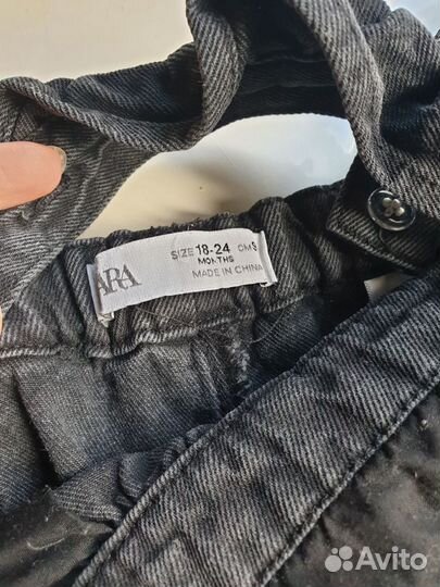 Джинсовый комбинезон Zara, 86-92