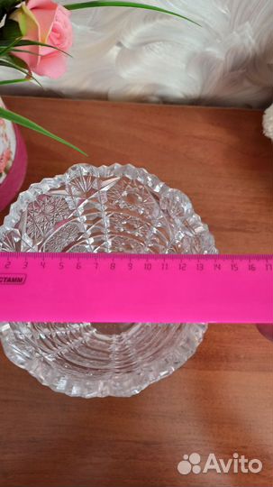 Хрустальная ваза для цветов СССР