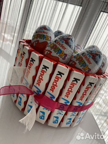 Торт из киндеров и сниерсов