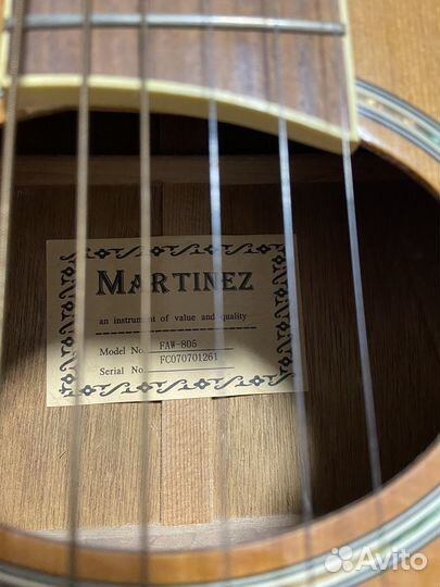 Гитара Martinez FAW 805