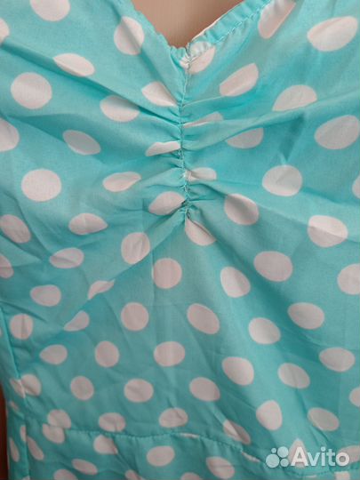 Платье-макси с принтом новое 50 размер