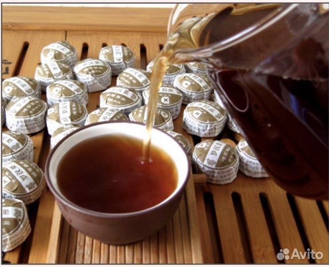 Китайский Чёрный Чай, Шу Пуэр, Мини Точа, 6 грамм