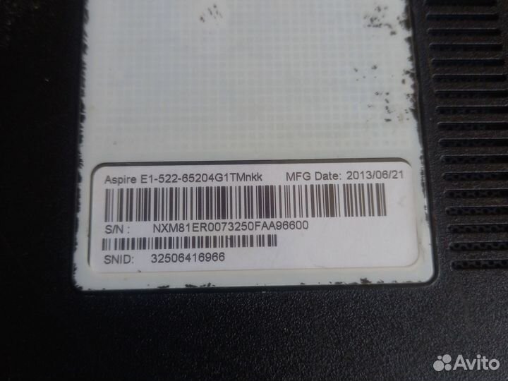 Acer aspire E1 522 мат. плата