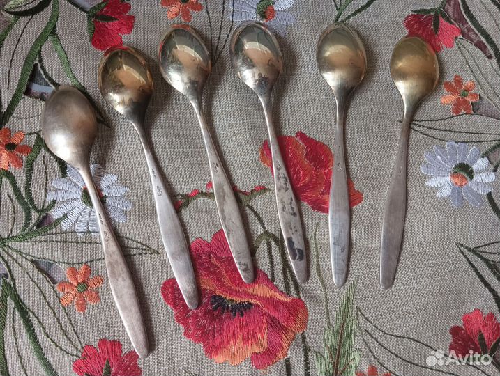 Ложки чайные мельхиоровые СССР
