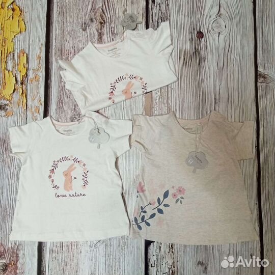 Футболка новая на девочек 74/86/92