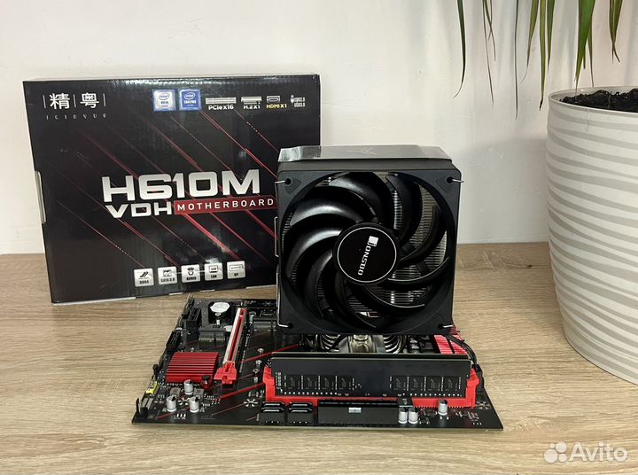 Intel core i5 13400f + h610m + 16 gb + cooler