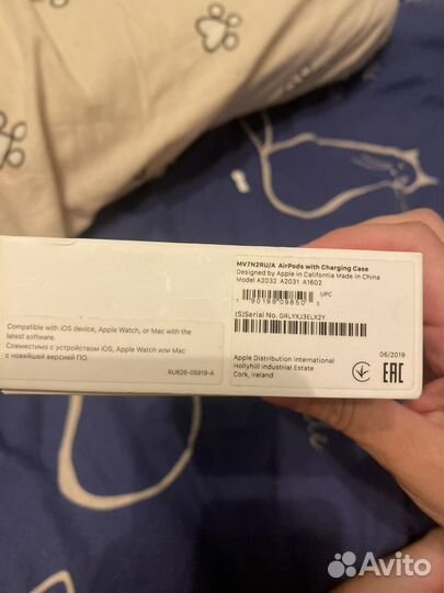 Наушники apple airpods 2