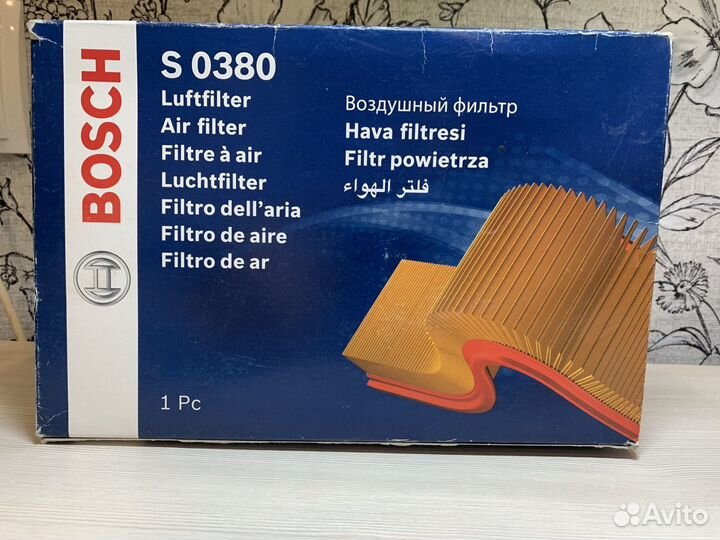 Воздушный фильтр bosch s0380 для Mercedes w246
