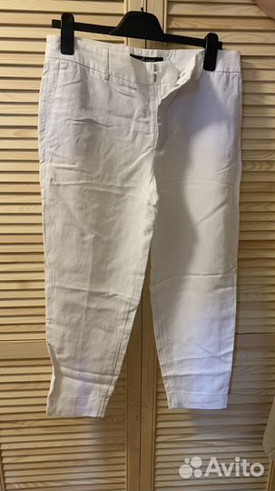 Белые летние брюки zara