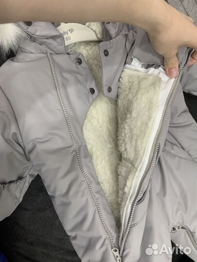 Комбинезон зимний для новорожденных