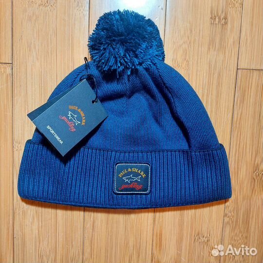 Шапка Paul & Shark premium с помпоном