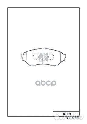 D6089-01 845 01Y06-6089 колодки дисковые п M