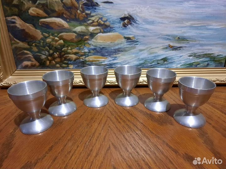 Оловянные рюмки на ножках из Словакии