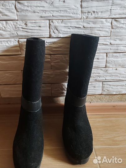 Валенки с резиновой подошвой