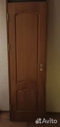 Межкомнатные двери бу 60 см с коробкой/доборы