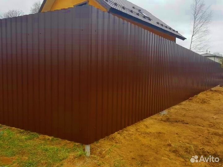 Забор из профнастила