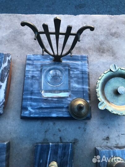 Чернильница старинная 6предметов