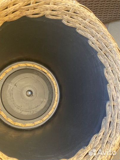 Кашпо для цветов плетеное