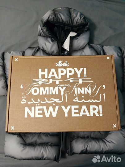 Пуховик tommy sinny shade gray puffer