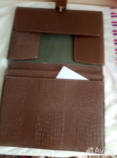 Кожаная папка для документов