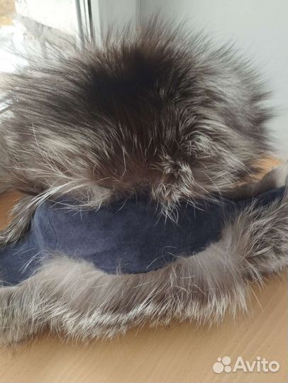 Шапка мужская чернобурка, 56-57р