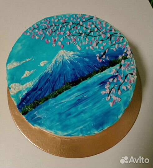 Торты с ручной росписью на заказ