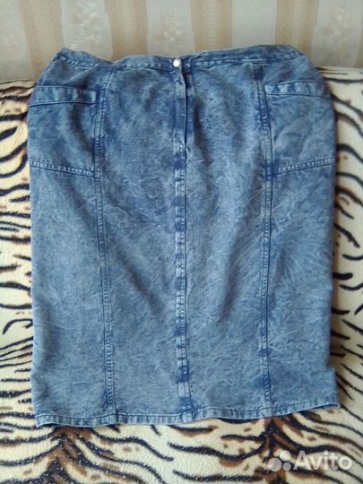 Юбка джинсовая р.54-56(размеры в см.ниже)