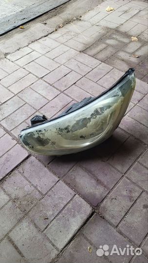 Левая фара на hyundai solaris