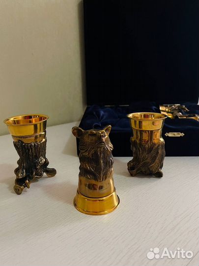 Набор бронзовых чарок, 6 шт., Вель