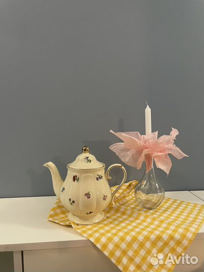 Чайная пара фарфор новая
