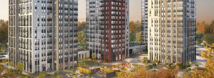 2-к. квартира, 49,4 м², 16/30 эт.