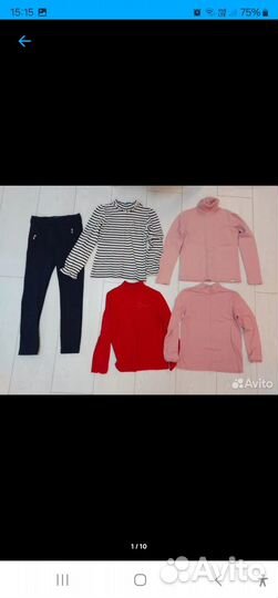 Пакет куртки, брюки, футболки, платья р.116-128