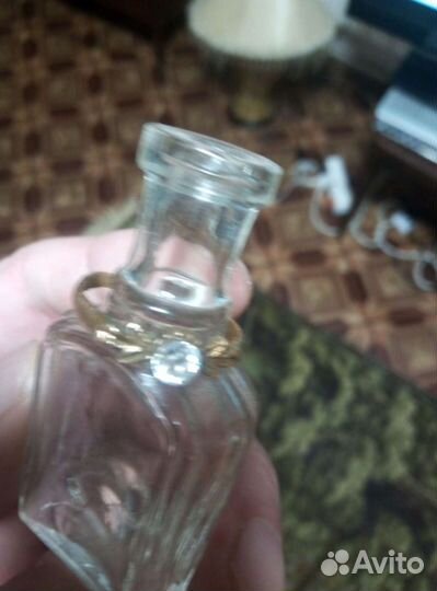 Бронзовое кольцо скамнем женское 19 в