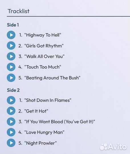 AC/DC виниловая пластинка