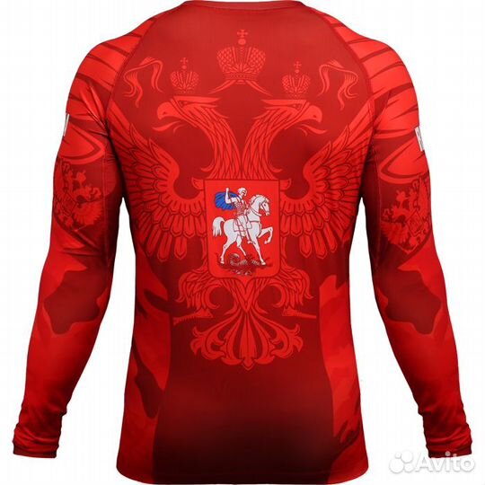 Рашгард детский Alfa Brend Camo красный (8 лет)