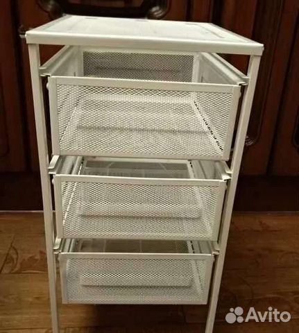 Стеллаж-этажерка металлическая икеа