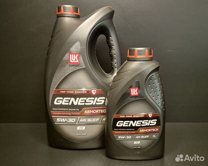 Lukoil Genesis Armortech FD 5W-30, 4л + замена