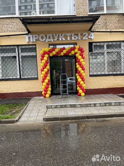 Арка, гирлянда, шарики на открытие