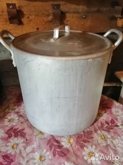 Кастрюля поварская алюминиевая большая