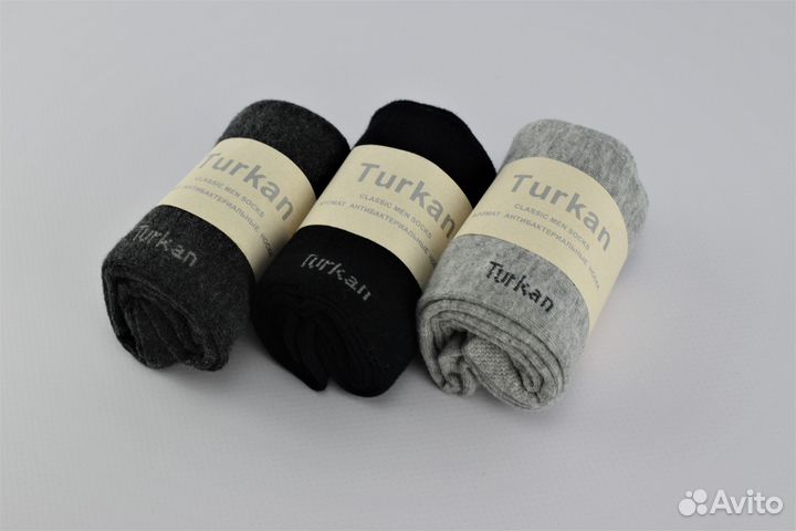 Turkan Носки мужские в коробке, набор из 3 пар