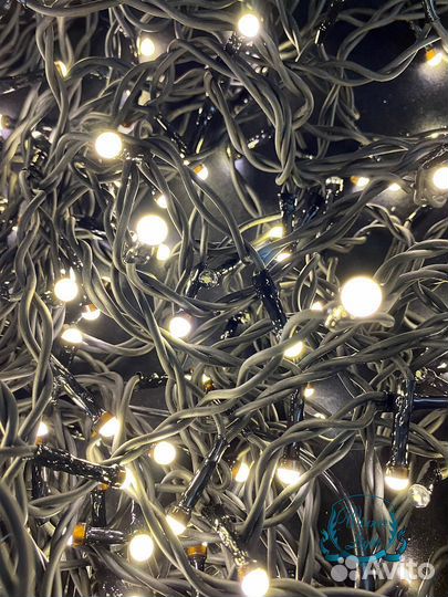 Гирлянда уличная бахрома каучук Премиум 6 метров 3