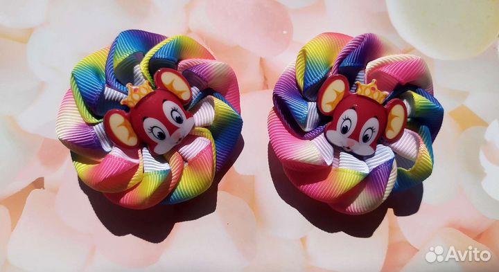 Резиночки для волос ручной работы