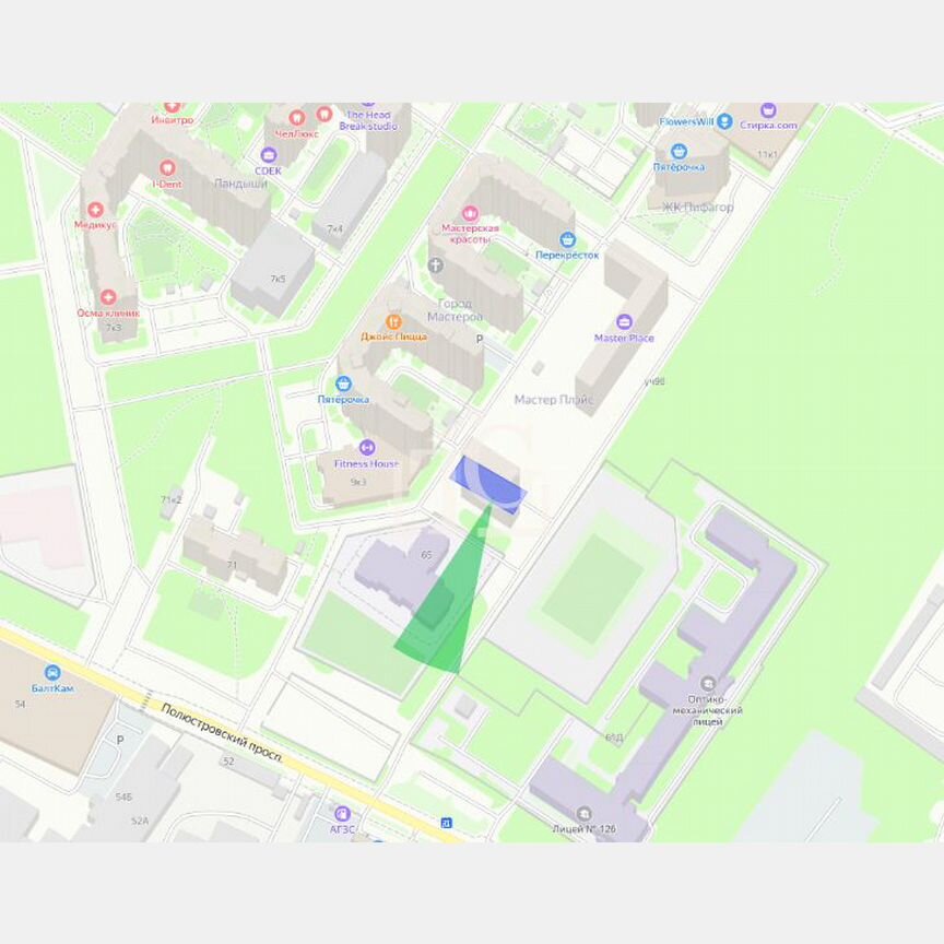 2-к. квартира, 47,8 м², 3/19 эт.