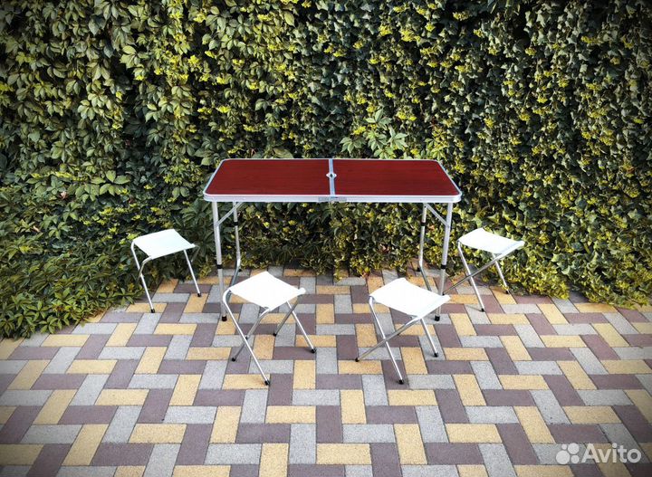Стол туристический складной 4 стула