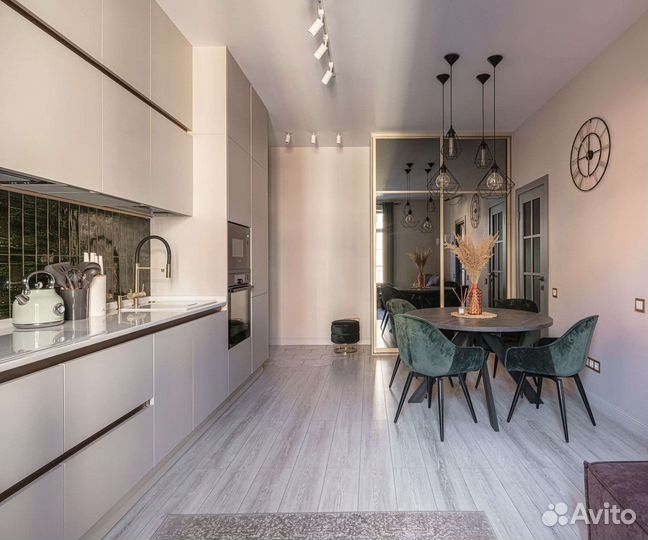 Прямая кухня на заказ. Фабрика