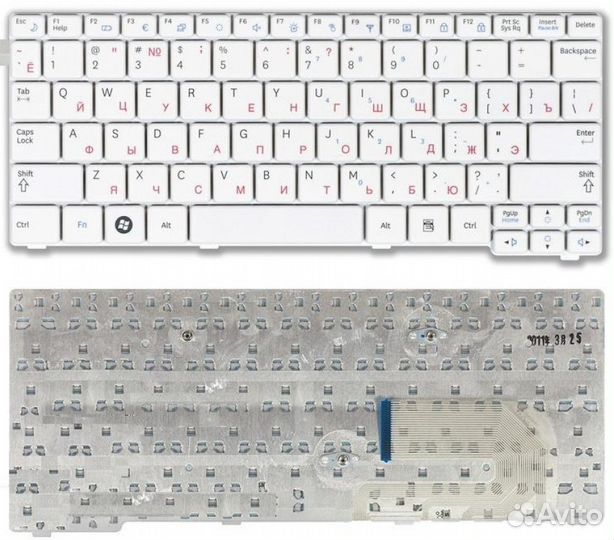 Клавиатура samsung N148 N145 N150 белая